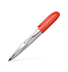 Nice pen shiny chromed coral ballpoint pen